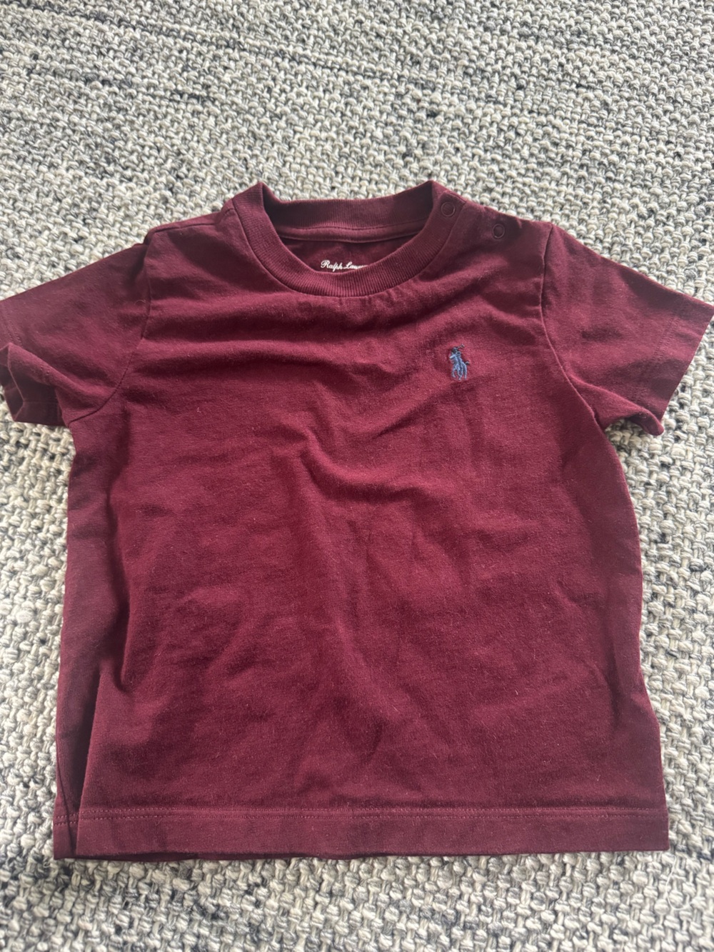 Ralph Lauren Crew Neck Tee - Burgundy